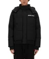 Moschino Men's Down Jacket With Logo In Black