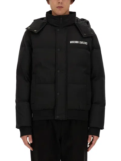 MOSCHINO DOWN JACKET WITH LOGO