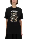 Moschino Graphic Bear Print Crew Neck T-shirt