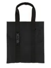Moschino Rectangular Tote Bag Top Handles In Black