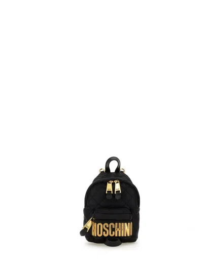 Moschino Dpp-quilted Nylon Backpack In Black