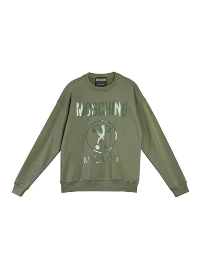 Moschino Dqm Sweatshirt In Green