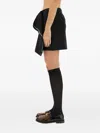 Moschino Wool Wrap Skirt In Black