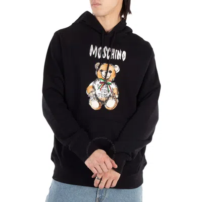 MOSCHINO MOSCHINO DRAWN TEDDY BEAR LOGO HOODIE