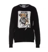 MOSCHINO DRAWN TEDDY BEAR SWEATER