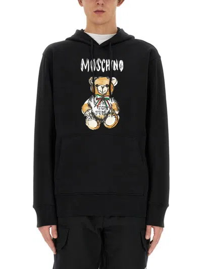 MOSCHINO DRAWN TEDDY BEAR" SWEATSHIRT