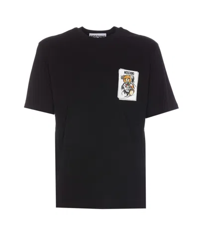 MOSCHINO DRAWN TEDDY BEAR T-SHIRT