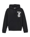 Moschino Hooded Sweatshirt With Drawn In Black
