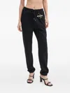 Moschino Drawstring Pants In Black