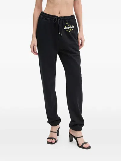 Moschino Drawstring Pants In Black