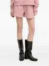 Moschino Drawstring Shorts In Pink