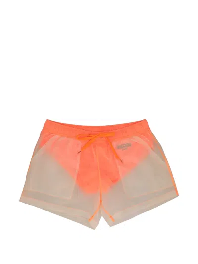 Pre-owned Moschino Drawstring Swim Shorts In Neutral