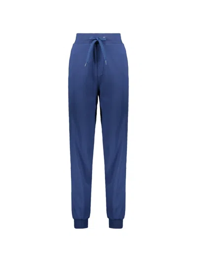 Moschino Drawstring Track Pants In Blue