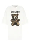 Moschino Crew Neck Graphic Print T-shirt Short Sleeves In White