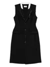 Moschino Stylish Sleeveless Dress Featuring Flap Pockets In Black
