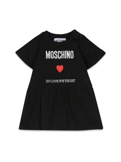 Moschino Babies' Dress Dress In Nero