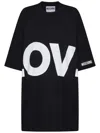 Moschino Love Printed Oversized Dress In Black