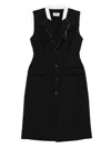 Moschino Buttoned Blazer Dress In Black
