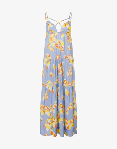 Moschino Dress In Cotton Voile Beach Umbrella In Black