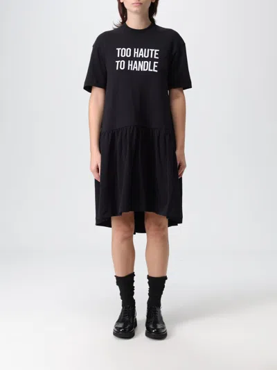 MOSCHINO DRESS MOSCHINO COUTURE WOMAN COLOR BLACK,H44339002