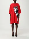 Moschino Heavy Cotton Oversize Dress Archive In Multi