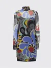 Moschino Long-sleeved Printed Dress In Multi