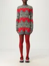 Moschino Dress  Couture Woman Color Red In Multi