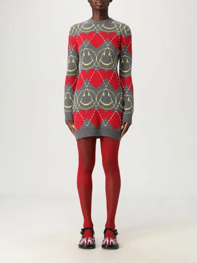 Moschino Dress  Couture Woman Color Red In Multi