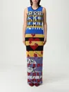 Moschino Printed Tulle Dress In Multi