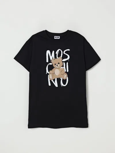 MOSCHINO DRESS MOSCHINO KIDS COLOR BLACK,H28305002