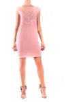 Moschino Women's Pink Polyester Dress In Pink