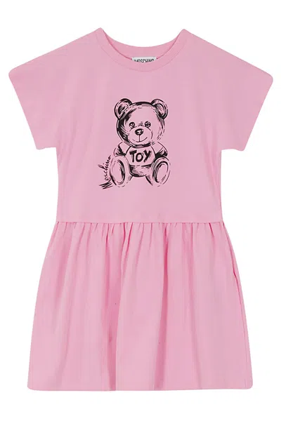 Moschino Kids' Dress In Sweet Pink