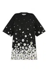 Moschino Floral-pattern Short-sleeved Mini Dress In 4555
