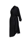 Moschino One-shoulder Asymmetric Maxi Dress In Black