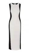Moschino Merino Wool Long Dress In White
