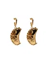Moschino Empanada-pendant Earrings In Gold