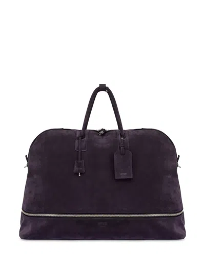 Moschino Dual-zip Tote Bag In Purple