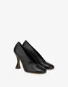 Moschino Duck Nappa Pumps In Black