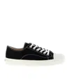 Moschino Sneakers In Canvas Edge In Black
