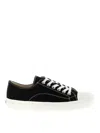 Moschino Sneakers In Canvas Edge In Black