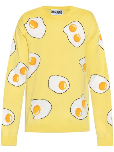 MOSCHINO EGG-MOTIF SWEATER