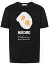 Moschino Logo-printed Crewneck T-shirt In Black