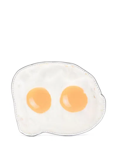Moschino Eggs Card Holder In White