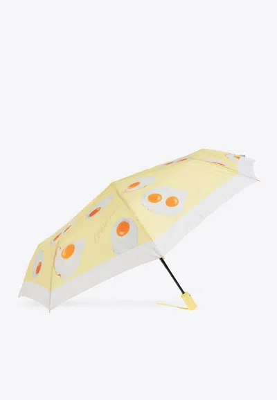 MOSCHINO EGGS-PRINT UMBRELLA
