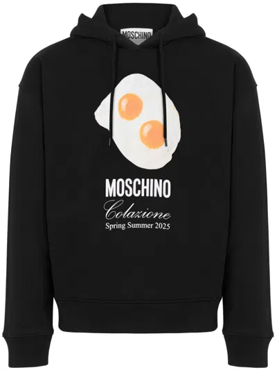 Moschino Ehhs Print Sweatshirt In Black