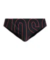 Moschino Elastic Waist Briefs In Black