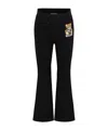 Moschino Elastic Waist Casual Pants In Black