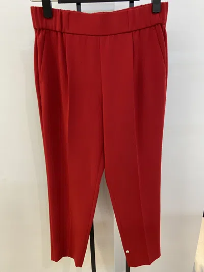 Moschino Elastic Waist Casual Pants In Red