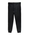 Moschino Cotton Joggers With Ribbed Elastic Waist In Black