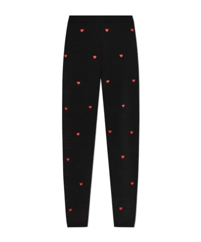 Moschino Elastic Waist Leggings In Black